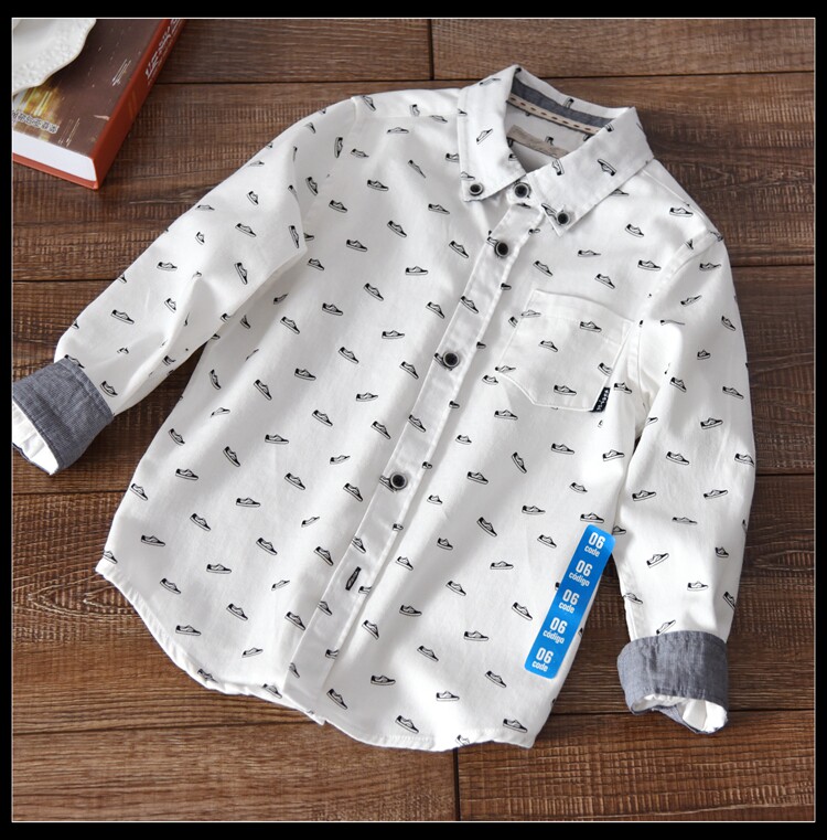 Chemise garcon à manche longue - Ref 2073552 Image 1