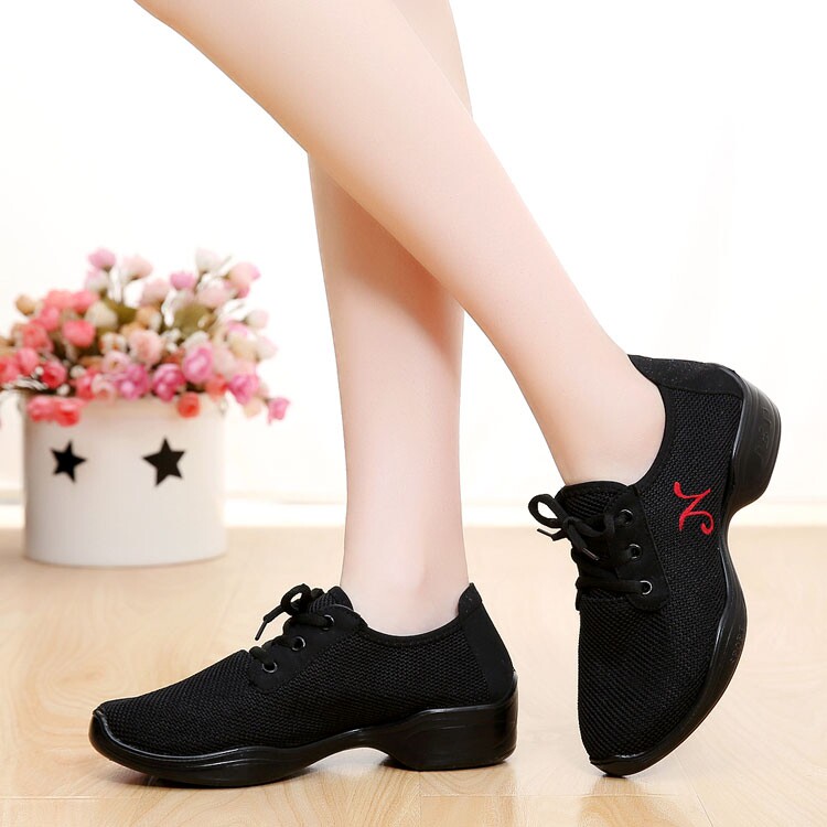 Dancing shoes Spring soft sole Breathable mesh shoes Sir Modern shoes square Dancing shoes Bodybuilding Women's Shoesin the Women's Shoes, Low shoes  category - from Buy2taobao.com to provide professional Taobao agent buy service