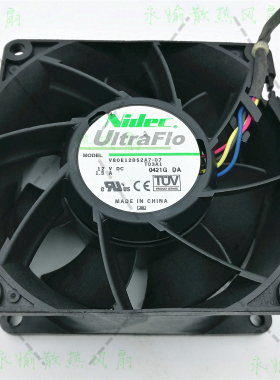 Nidec V80E12BS2A7-07 12V 1.5A 8038 8CM 4线PWM 服务器散热风扇