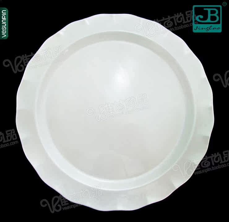 白色密胺仿瓷塑料盘子20寸肠粉碟子日式美耐皿饭店餐菜盘酒店B124,餐饮具,盘,淘宝优惠券,粉丝福利购,淘宝优惠卷