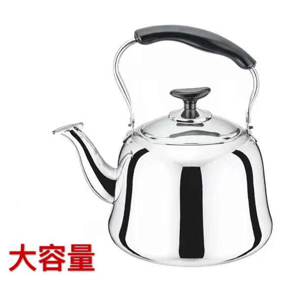 古钟壶不锈钢加厚复合底无磁开水壶烧水壶火锅店专用加汤壶4L5L6L