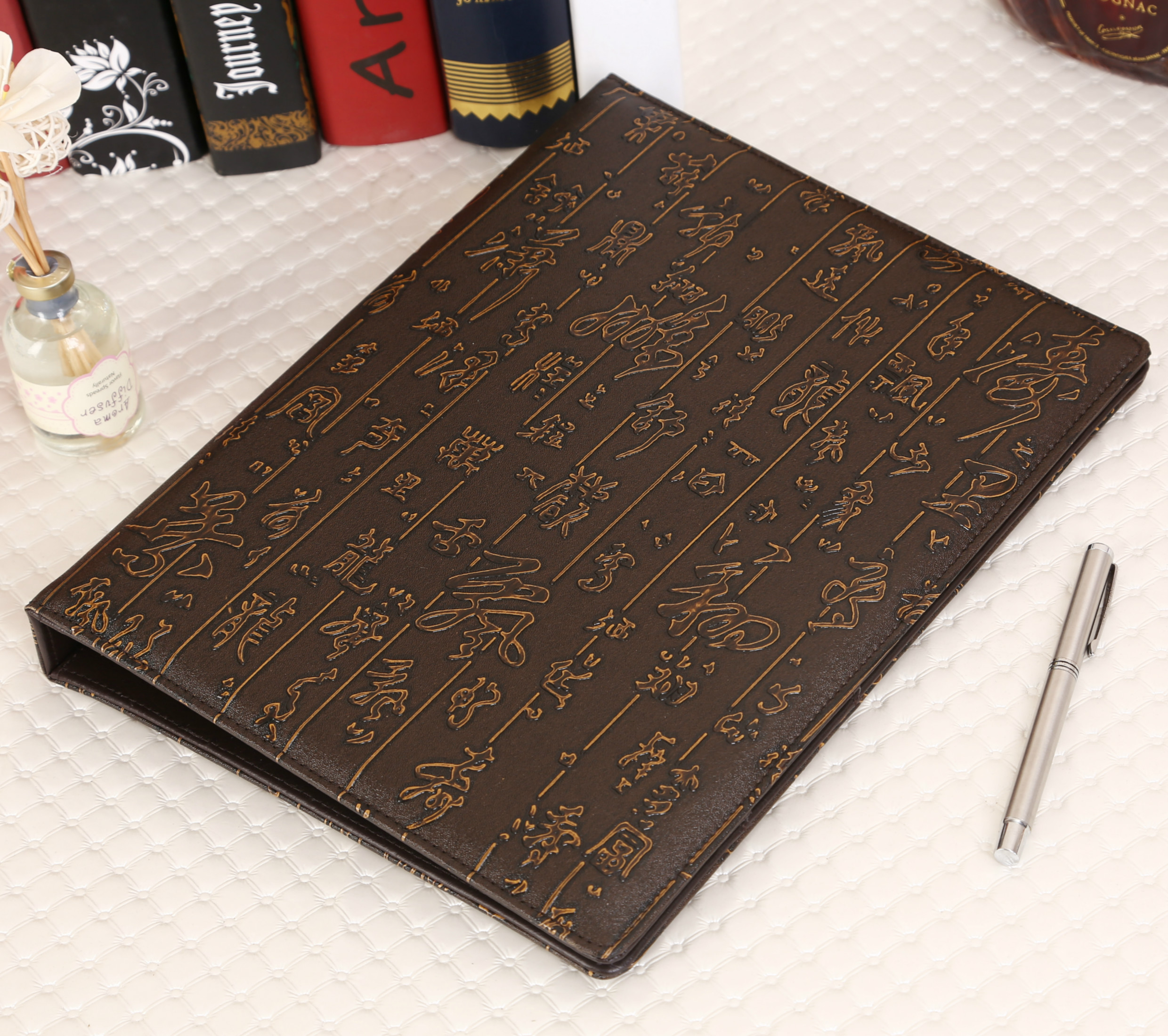 服务指南本/菜单夹/A4文件夹/商务宾馆票据本/客房菜谱皮具