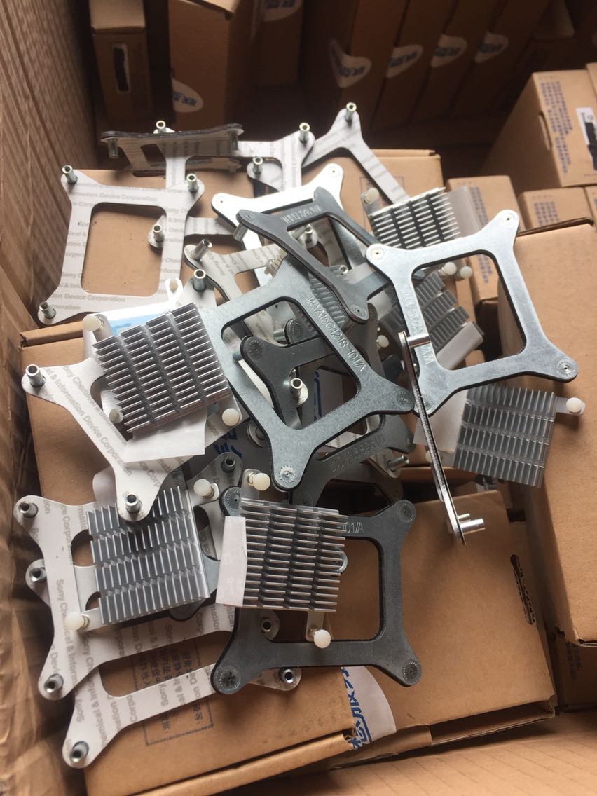 联想主板南桥散热片 散热器34*35mm 风扇底座 背板