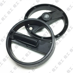 铝合金双幅条手轮 M16 可折手柄机床手轮 M12 M18 M10 手柄手轮