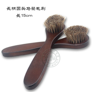 马鬃毛鞋帮手鞋油专卖小毛刷子圆头刷鞋刷抛光刷去浮尘上油刷