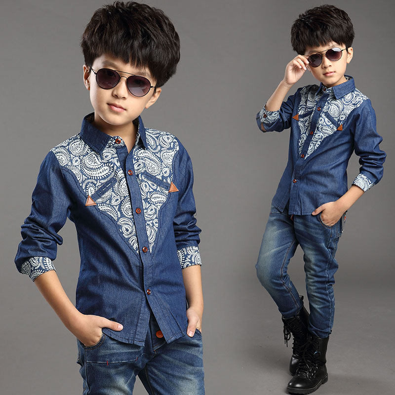 Chemise garcon à manche longue - Ref 2073780 Image 1