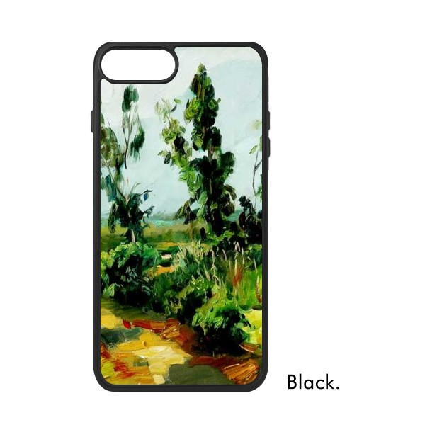 适用于iPhone色田野树山天空风景Xr手机壳max保护套678plus硅胶11