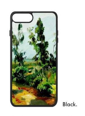 适用于iPhone色田野树山天空风景Xr手机壳max保护套678plus硅胶11
