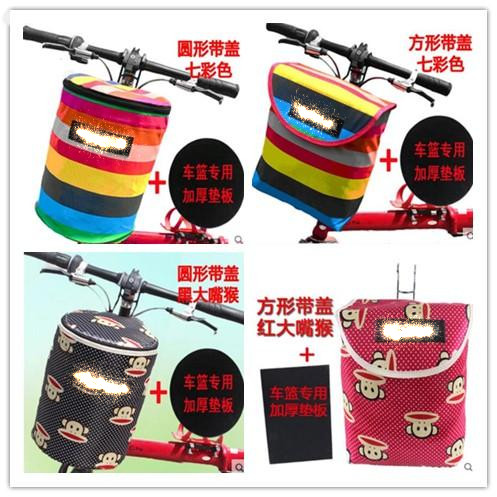 Panier pour vélo ME TOO en toile - Ref 2259678 Image 1