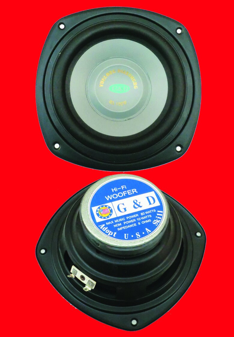 USA 6.5寸10-80W方型低音喇叭 扬声器