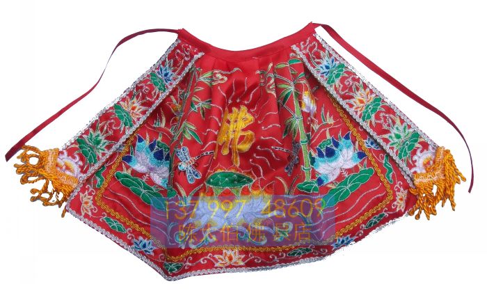 平刺绣竹衣 平绣莲花衣 观音菩萨莲花披风 观音佛像披风 观音披风