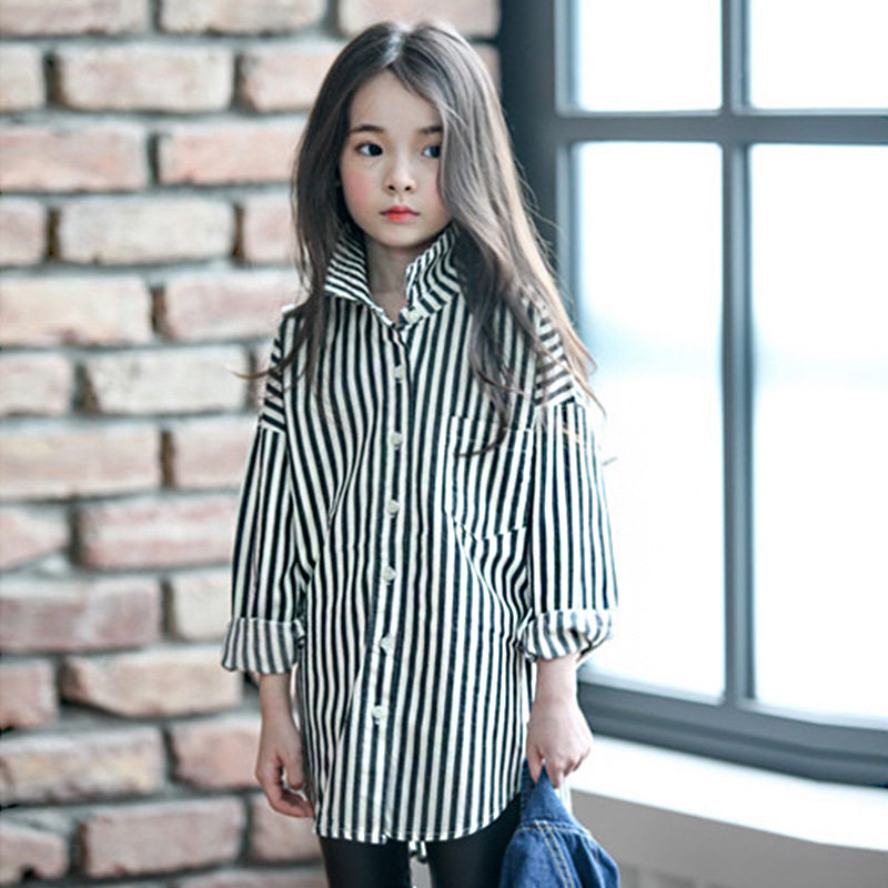 Chemise fille à manche longue - Ref 2085663 Image 1