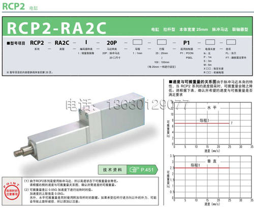 IAI电缸直线伺服推杆RCP2-RA2C