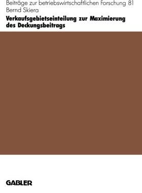 【预售】Verkaufsgebietseinteilung Zur Maximierung Des ...
