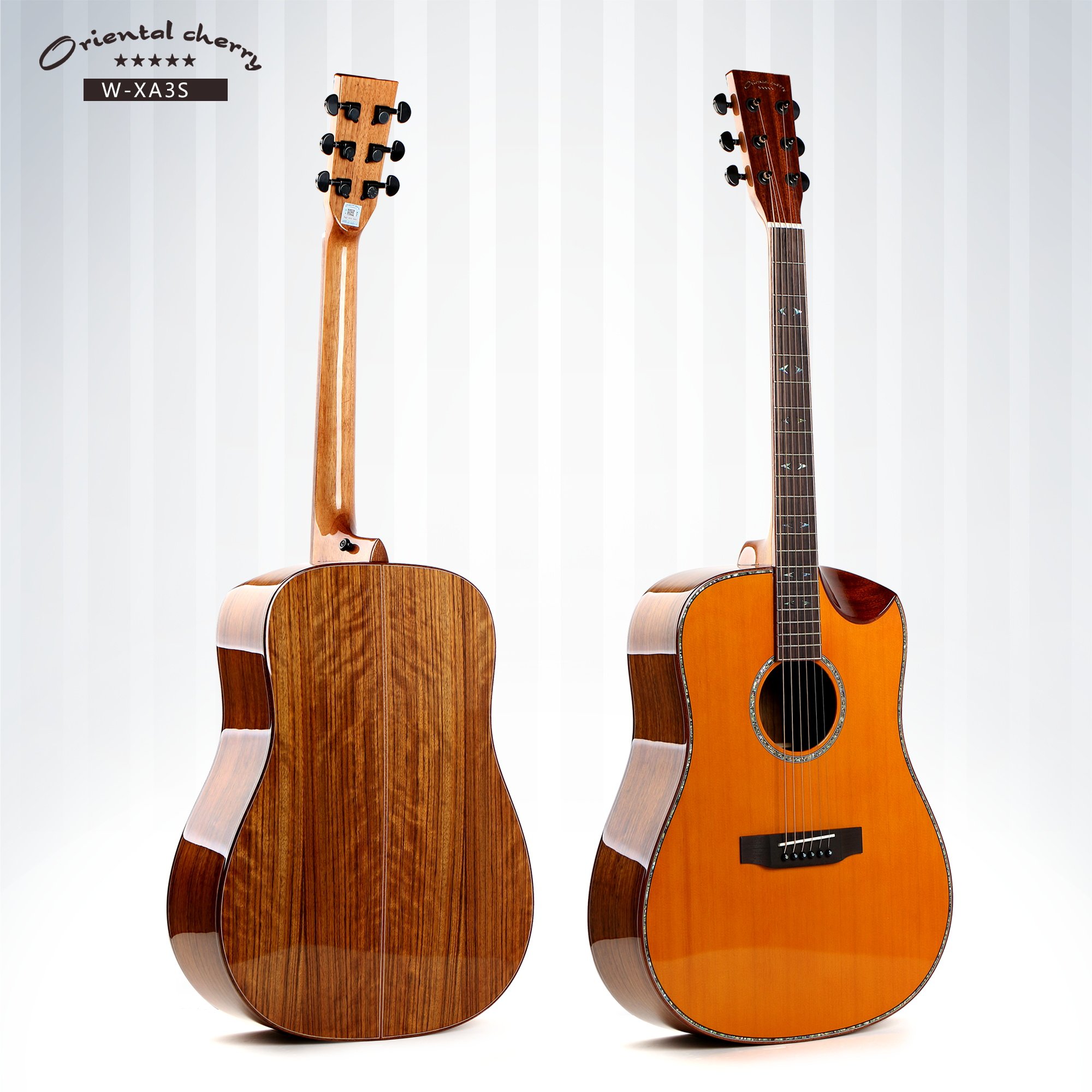 樱花orientalcherry木吉他41寸半缺角红松面单民谣吉他乐器w-xc5s