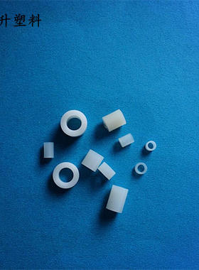 尼龙直通柱 外径4/5/6mm 圆形空心管 垫片绝缘隔离柱垫圈 PA66