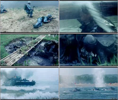 中国特种部队海军陆战队训练执行任务高清实拍视频素材