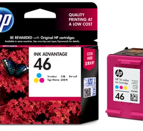 原装惠普HP46黑色彩色墨盒 CZ637AA 638AA 适用于2520/2020/4729