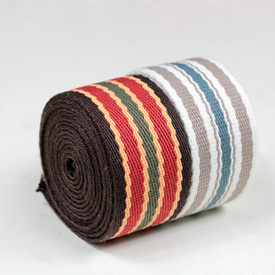 DIY手工棉织带 挎包带 腰带 韩国进口条纹帆布带 140619-3