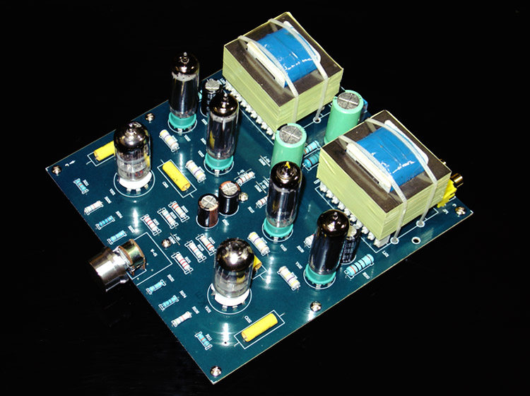 6N1或6N2推6AQ5(6005)电子管推挽式胆机 成品功放板或(套件散件)