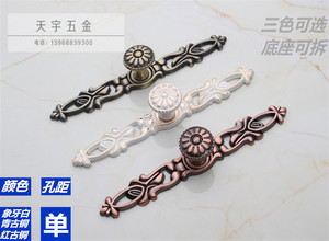 象牙白金色青古铜红古铜镂空欧式奢华门把手橱柜衣柜抽屉拉手精品