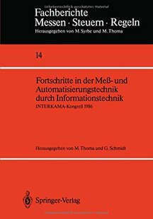 Fortschritte Der Mess Automa... Und 预订