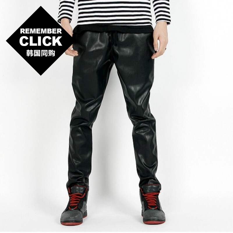 Pantalon cuir homme pour jeunesse REMEMBERCLICK - Ref 1479866 Image 1