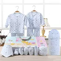 Billion Baby Baby Gift Box Combed Cotton Mustache 10 Piece Set Quần áo cho bé Hộp quà tặng Full Moon Set 165 - Bộ quà tặng em bé sắm đồ sơ sinh