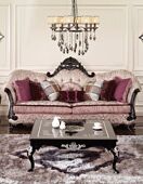 后现代沙发港式 轻奢沙发新古典真丝刺绣沙发意大利三加二加一沙发