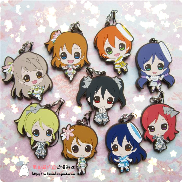 日单正版散货Love Live! lovelive final live 橡胶挂件