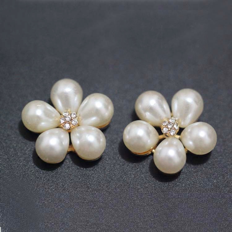 水滴珍珠手捧花合金饰品