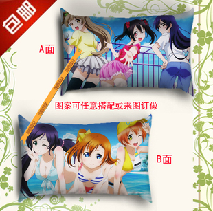 Love Live!动漫抱枕靠垫 绚濑绘里 矢泽妮可 东条希小长抱枕 枕头