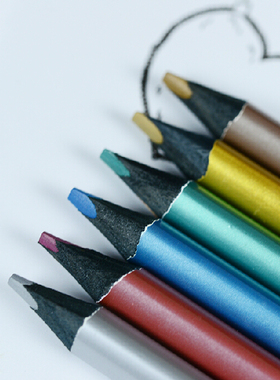 马可5402 B-06CB金属眩彩彩色铅笔 6支装彩铅 安全无毒 送卷笔刨