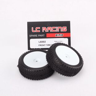 LCRacing L6002 1:14越野车原厂前轮轮胎窄两只装 越野用 6元运费
