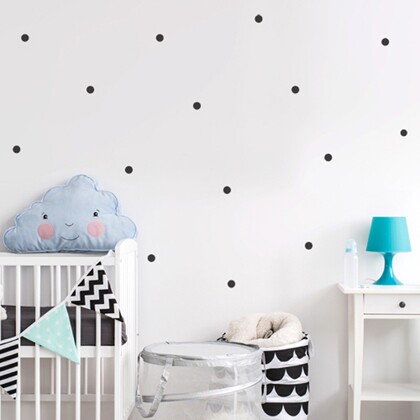 雕刻几何图形圆点环保pvc墙贴纸