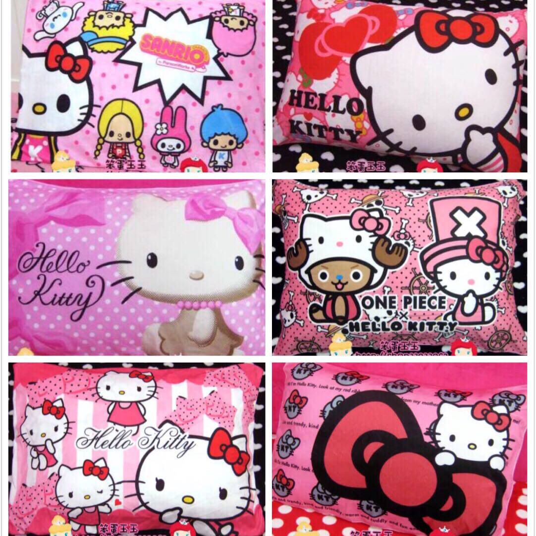 买三送一 出口日本 正版hello Kitty卡通可爱单人枕套