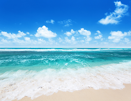 海边海景沙滩海滩大海风景画订做海报画卧室客厅装饰画贴画j8321c