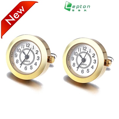 袖扣石英表走时衬衫cufflinks