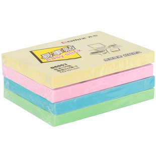 配色 4in100页1个装 Comix 齐心D6003易事贴百事贴便利便签便条纸3