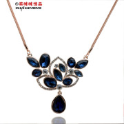 Package mail smiling Crystal Necklace Korea short spring/summer women''s clavicle how elements pendant chain clothing accessories women