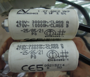 ARCOTRONICS 进口启动电容 1.27.4ACZ 470V 5uF MKP