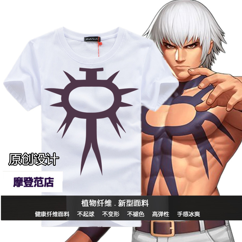 拳皇98终极之战ol衣服大蛇t恤日式夏季男装t恤男短袖韩版潮青少年