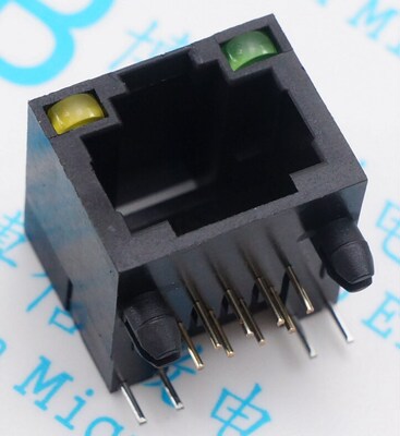 RJ45插座56全塑带灯