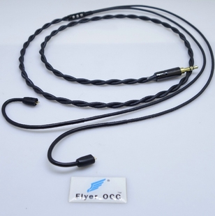 单晶铜 IE80 升级线W4R 定制 IE8 4.4MM TF15 TF10 PCOCC 阿飞