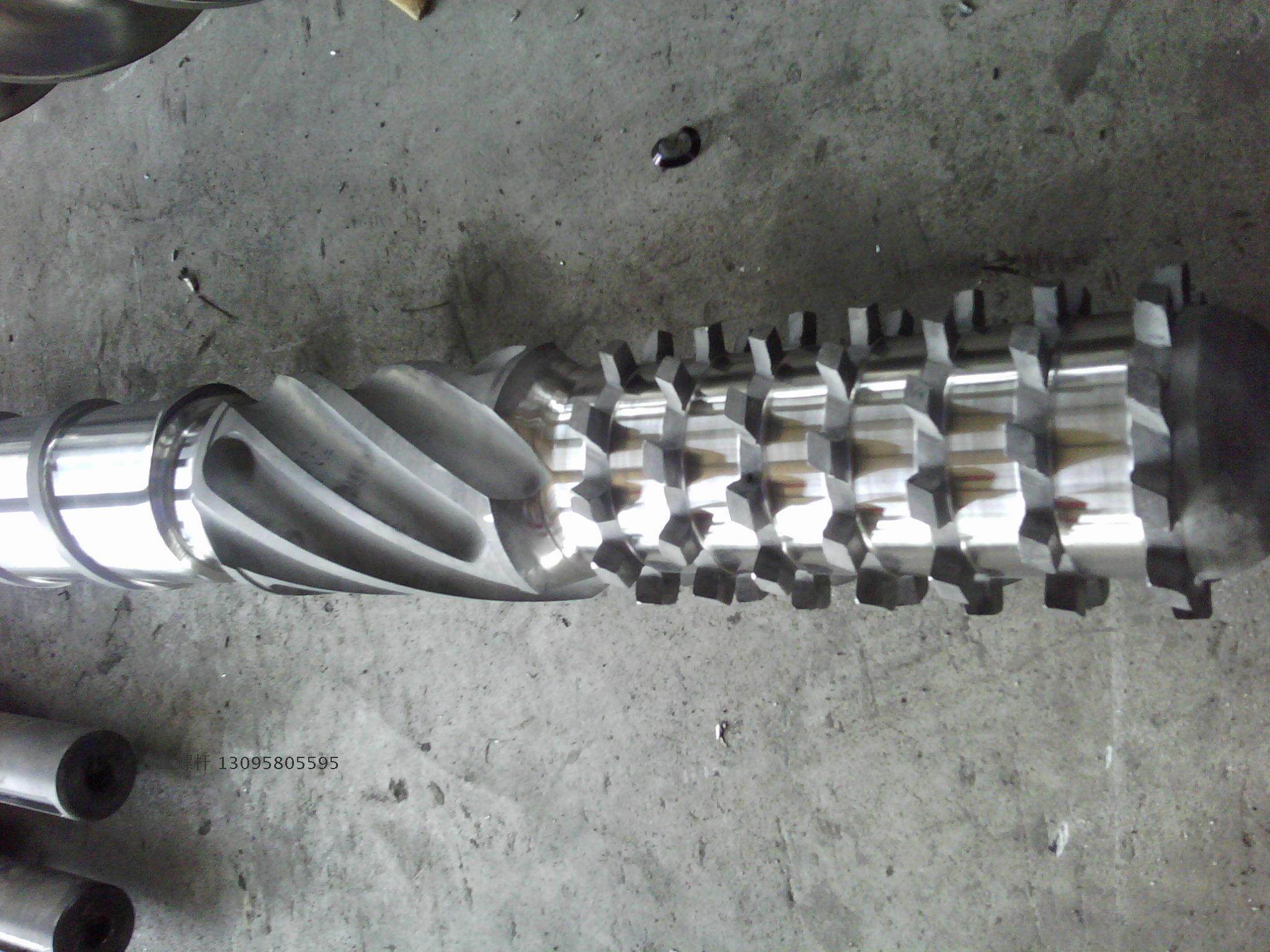 pvc/pe/pp/pu/tpu 等专用氮化合金挤出机螺杆料筒加工设计订做