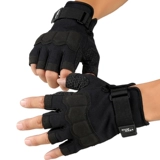 Мужские уличные тактические флисовые перчатки для спортзала, без пальцев