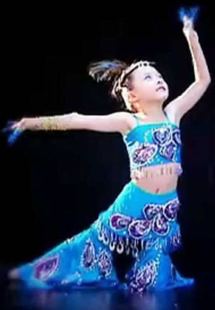 傣族儿童舞蹈服装 演出服