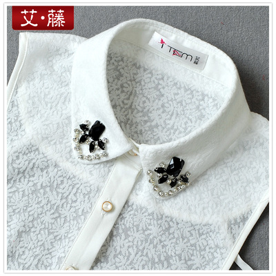 艾藤子女钉珠装饰打底配毛衣假领