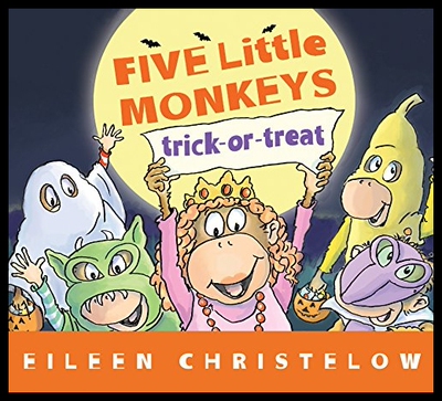 现货 Five Little Monkeys Trick-Or-Treat