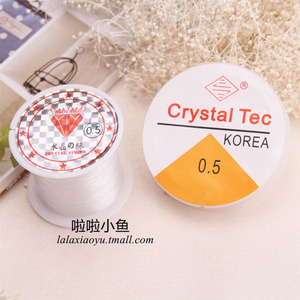发夹DIY配件串珠线鱼线细线水晶线手工线透明线饰品线串珠材料
